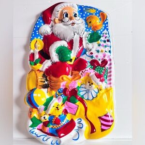 Danson Decor Santa Christmas 3D Wall Art Vintage